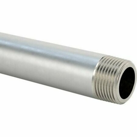 BSC PREFERRED Thick-Wall 304/304L Stainless Steel Pipe Threaded on Both Ends 3/4 Pipe Size 48 Long 48395K55